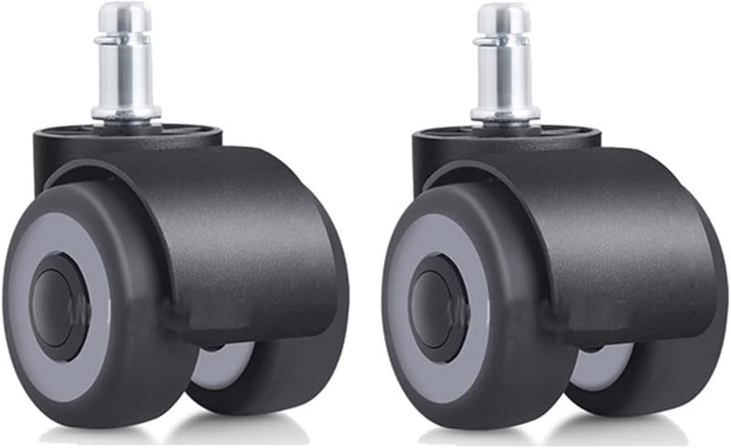 2 Inch Double Wheel Mute Casters 4 Bearings High Load Bearing Furniture Office Chair Universal Wheels x 2 - Image 2