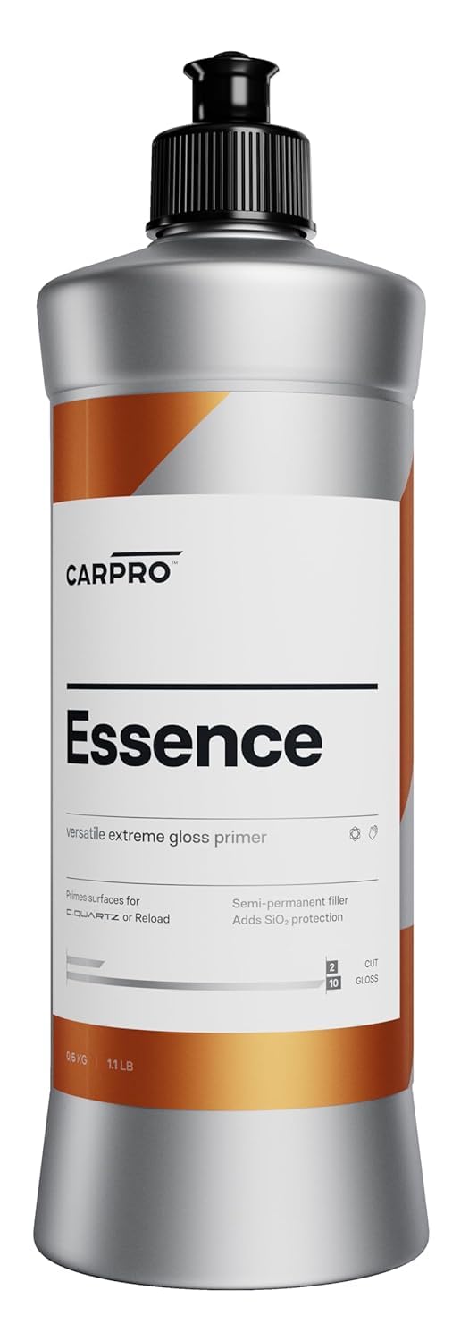 CARPRO Essence: Extreme Gloss Primer - SiO2 Protection, Nano-Tech Quartz, Remove Swirls & Build Clear Coat Thicker, Primes Surface for CQUARTZ or Reload, High Gloss Durable Resins - 500ml (17oz) - Image 1