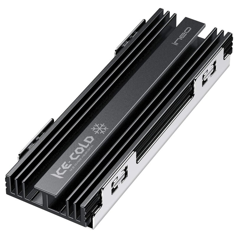 ineo M.2 heatsink 2280 SSD with Thermal Silicone pad for PC / PS5 M.2 PCIE NVMe SSD [M16] - Image 1