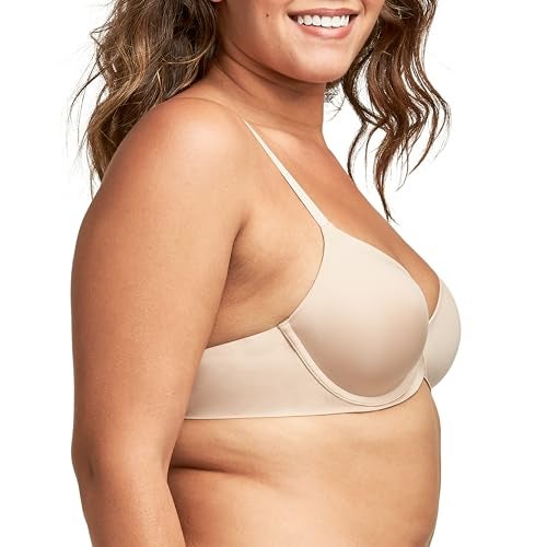 Maidenform Womens Underwire Bra, One Fab Fit Demi T-shirt Convertible For Bras, Paris Nude, 36B US - Image 2