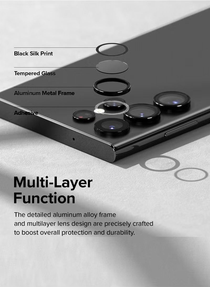 TIGER Samsung Galaxy S24 Ultra 5G 2024 Premium Camera Lens Film Protector Shield (MLHICR) – Clear/Black | Ultra-Clear Anti-Scratch & Anti-Fingerprint Coating | Easy Bubble-Free Installation | Full Coverage Camera Protection | HD Clarity & Lens Safety - Image 3