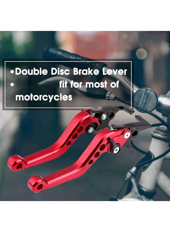 Blue Adjustable Aluminum Alloy Handlebar Brake Levers 2 Pack for Motorcycles Electric Bikes Scooters Durable Ergonomic Design Textured Grip Adjustable Angles Precise Control - Image 4