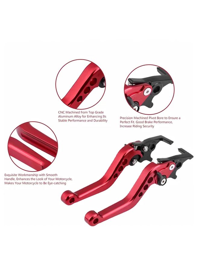 Blue Adjustable Aluminum Alloy Handlebar Brake Levers 2 Pack for Motorcycles Electric Bikes Scooters Durable Ergonomic Design Textured Grip Adjustable Angles Precise Control - Image 3