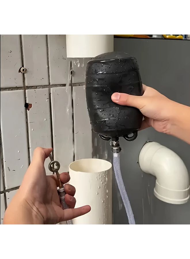 قابس هوائي مطاطي بقطر DN75 مم مع أنبوب PVC بطول 1 متر لاختبار تسرب إصلاح الأنابيب - Image 1
