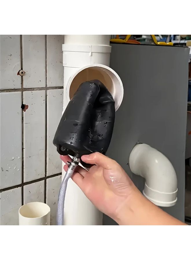 قابس هوائي مطاطي بقطر DN75 مم مع أنبوب PVC بطول 1 متر لاختبار تسرب إصلاح الأنابيب - Image 3