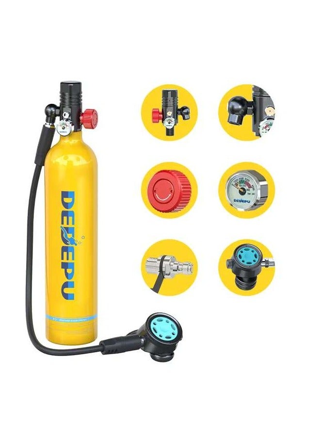 DEDEPU Full scuba diving set from DEDEPU 1 liter Tank 20 Minutes Under Water Easy Refill - Image 3
