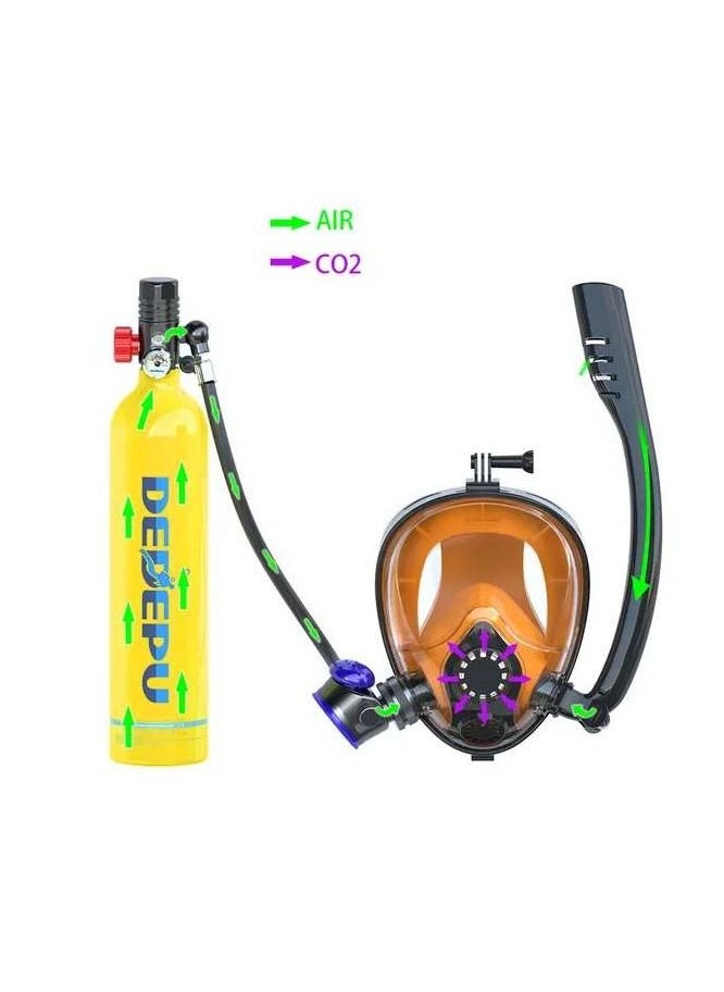 DEDEPU mini–Scuba Full Diving Set 1 liter 20 minutes Under water with Full Face Mask  - Image 3