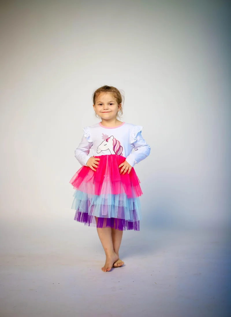 D'Daniela D' Daniela - Unicorn Tutu Dress - Multicolor