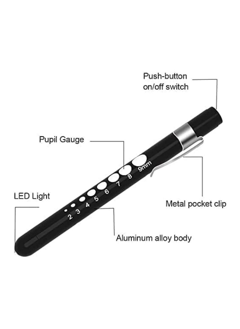 NIBEMINENT Diagnostic Medical Penlight (2 Packs), Mini Reusable LED Penlight Flashlight Pen Torch, Torch Doctor Nurse EMT Emergency Pen Light  - Image 3
