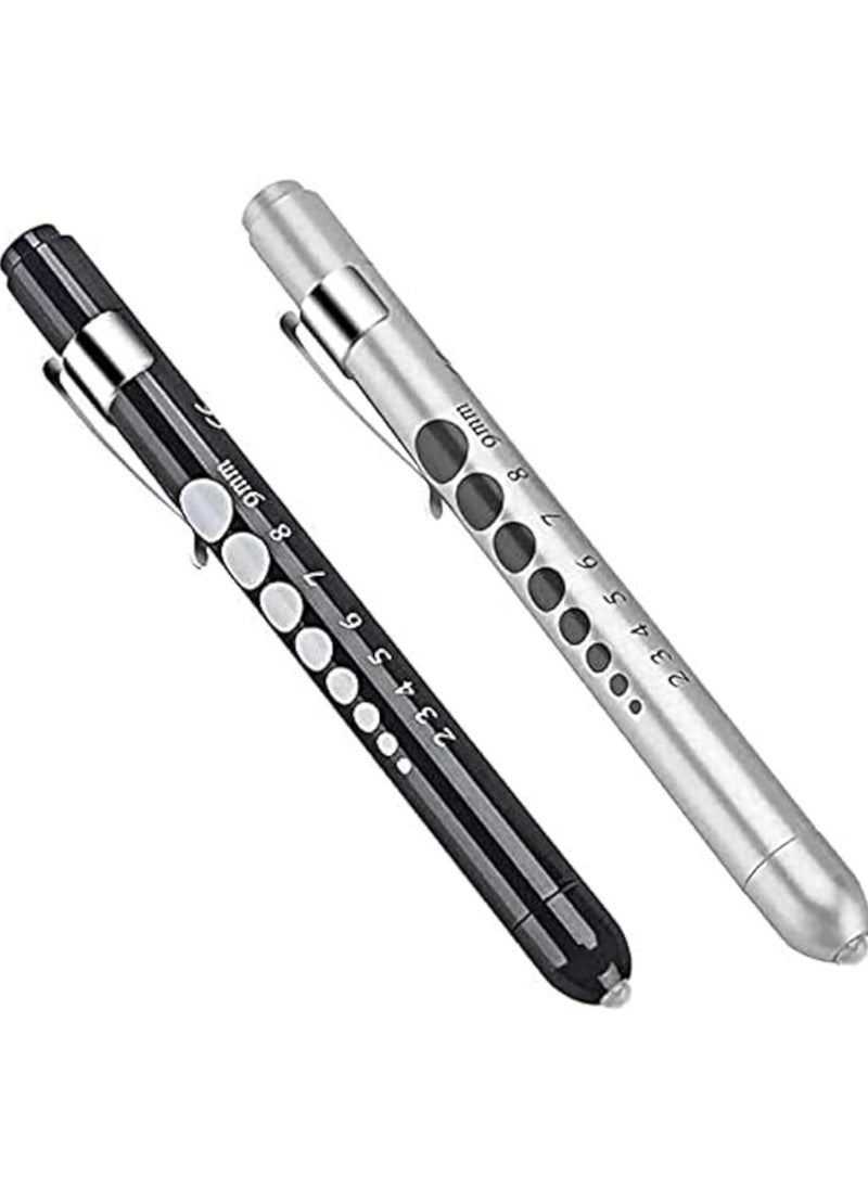 NIBEMINENT Diagnostic Medical Penlight (2 Packs), Mini Reusable LED Penlight Flashlight Pen Torch, Torch Doctor Nurse EMT Emergency Pen Light  - Image 2
