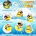 Simgoing 48 Pcs Glow in The Dark Cruise Duck Bulk with Sunglasses for Cruise Ship Tiny Rubber Sailing Ducks Squeaky Nautical Bath Floating Toy for Birthday Party Baby Shower Prize Carnival Gift - Image 4