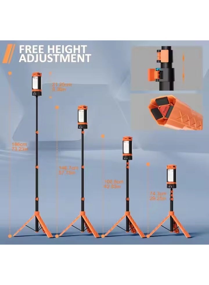 Telescopic Folding Multifunctional Outdoor Camping Light 9000mAh - Image 5