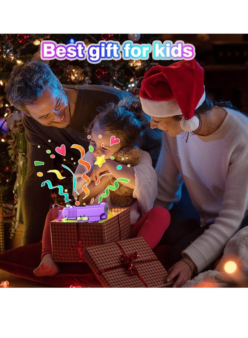 AROAQ 3D Printed Mini M1911 Model Toy, Portable And Elegant Stress Relief Sensory Toy, Anxiety Relief High Quality Fidget Fun Toy, Decompression Gravity Carrot Blaster For Kids, (Purple And Green) - Image 3