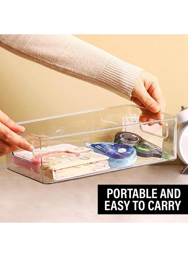 ShelfShaper Clear Plastic Storage Bins, Pantry Organizers and Storage or Kitchen Organization and Storage Containers Bins for Organizing, Fridge, Freezer, Bathroom, Pantries, Refrigerator, Cabinet Organizer Bin - Image 3