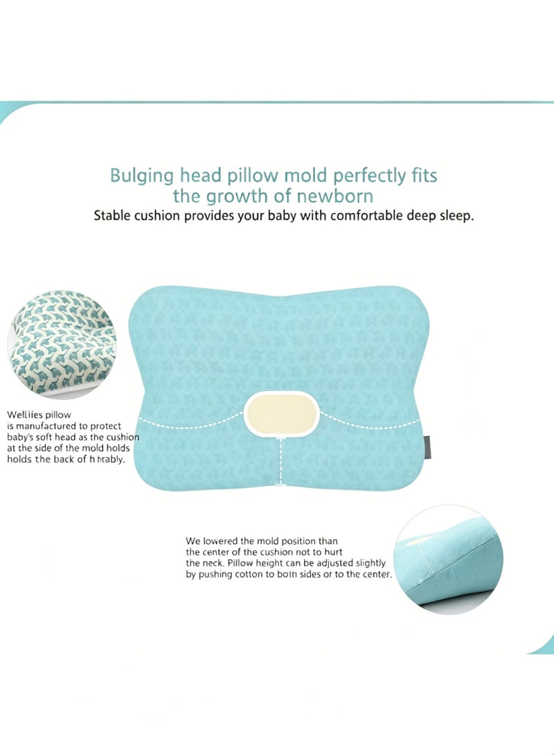 Amanli Baby neck support pillow Baby's head shaping pillow Memory foam pillow core Prevention and correction of eccentricity Baby pillows Suitable for newborns - Image 3
