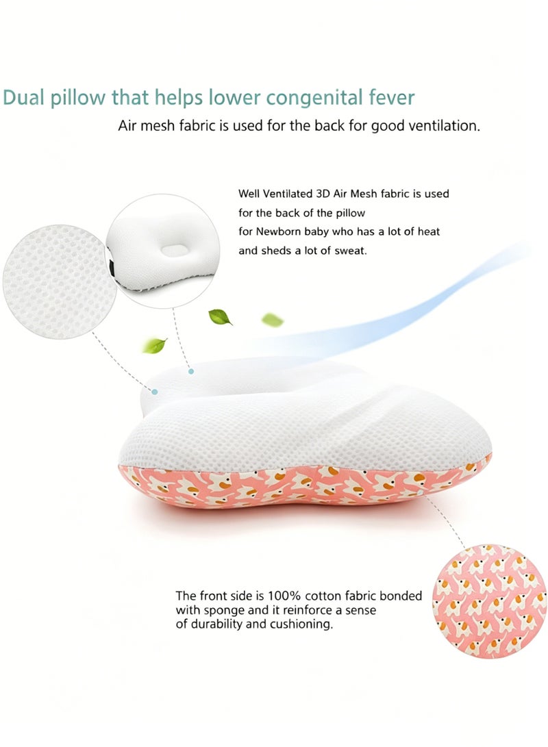 Amanli Baby neck support pillow Baby's head shaping pillow Memory foam pillow core Prevention and correction of eccentricity Baby pillows Suitable for newborns - Image 4