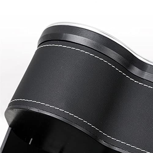 Tumecos Car Seat Gap Organizer with Light Multifunctional,with Small Cup Holder, Storage Box Car Seat Organizer, Car Seat Gap Filler with 2 USB Super Fast Charge Ports(Beige, Passenger’s Side) - Image 4