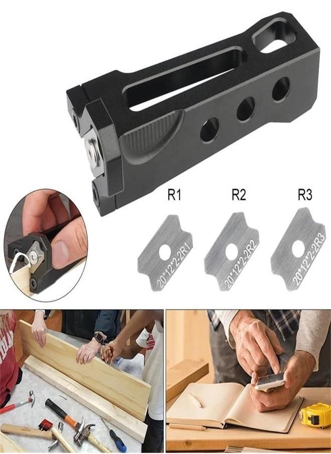 Generic - Chamfer Plane Edge Plane Edge Banding Trimmer Veneer Edge Trimmer Edge Chamfer Burr Scraper for Woodworking - Image 1