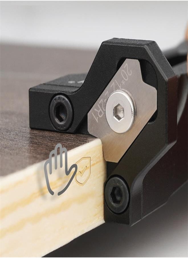 Generic - Chamfer Plane Edge Plane Edge Banding Trimmer Veneer Edge Trimmer Edge Chamfer Burr Scraper for Woodworking - Image 1
