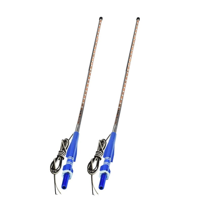 HONLEEX 2Pcs 3FT RGB LED Whip Lights 270Â° Auto Strobe LED Antenna Light Waterproof for Off-Road ATV UTV RZR Truck Boat Can-am.DC12V.(90cm) - Image 1