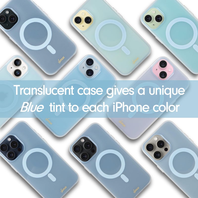 Sonix Protective Phone Case for iPhone 15, 14, 13 | Compatible with Magsafe | 10ft Drop Tested | Jelly Sky Blue - Image 2