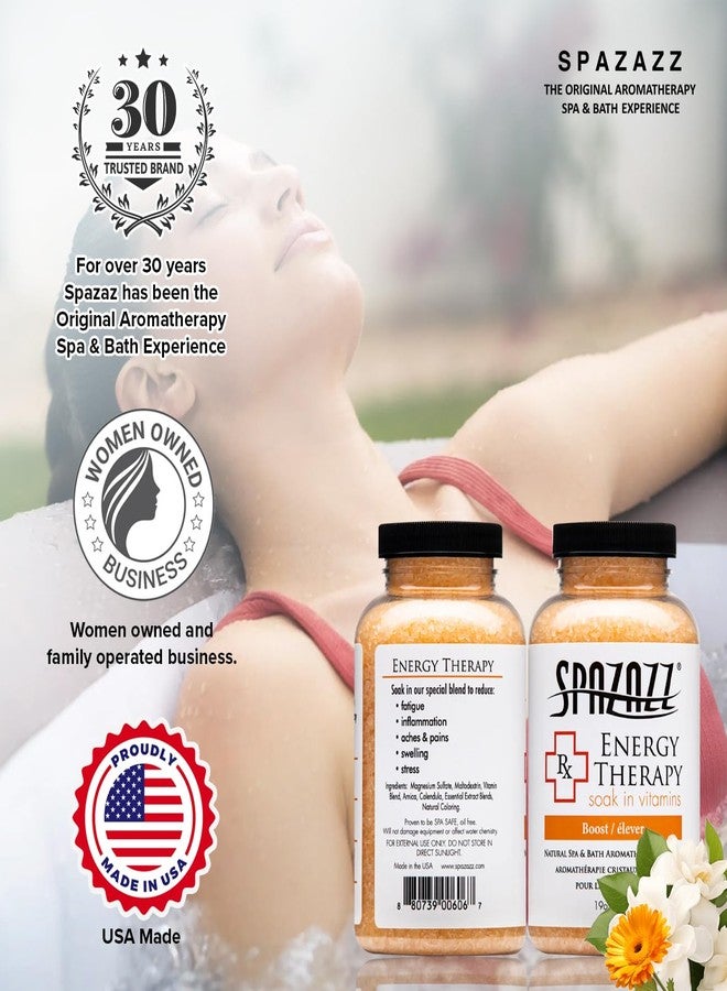 SpaZazz Crystals 19 oz - RX Collection - Energy Therapy - Image 3
