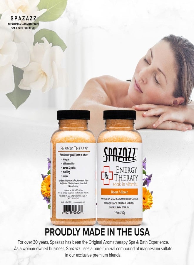 SpaZazz Crystals 19 oz - RX Collection - Energy Therapy - Image 2