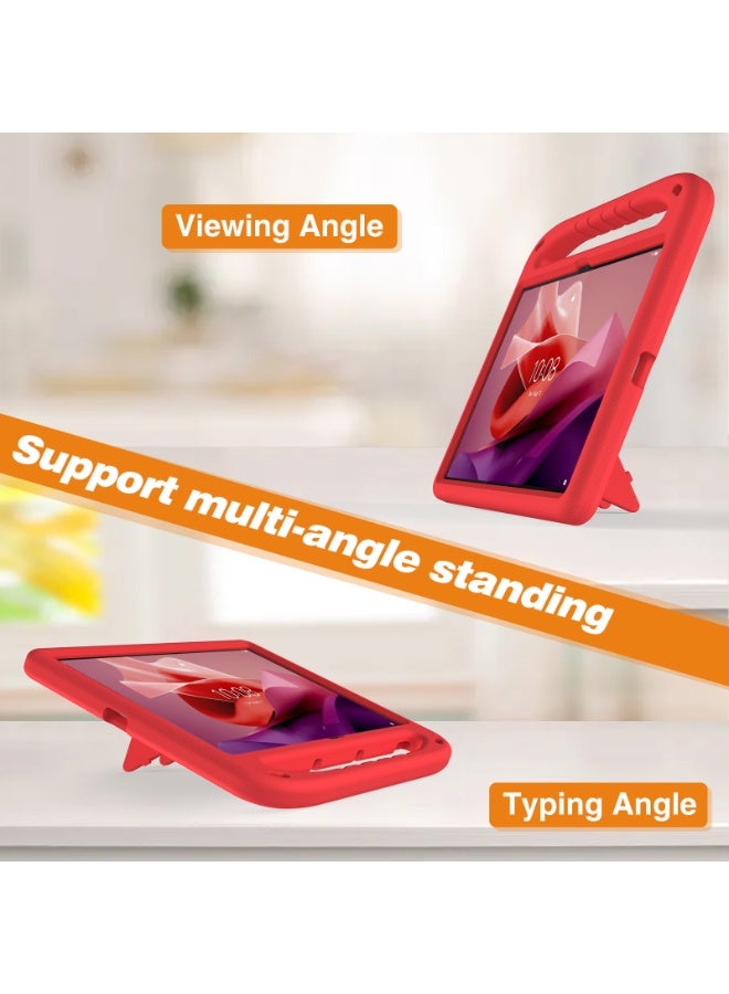 general Tablet Case for Lenovo Tab P12 12.7 Inch (2023), EVA Foam Lightweight Shockproof, Tablet Cover with Handle Stand and Pen Slot Case for Children Firendly - Image 2