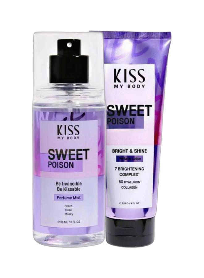 KISS MY BODY Sweet Poison Body Mist 88 Ml + Perfume Lotion Sweet Poison  226 g. - Image 1