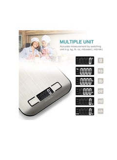 Ultrean Ultrean Digital Food Scale, High Precision Kitchen Scale -5 Units with Tare Function, Stainless Surface (Batteries Included)  - Image 2
