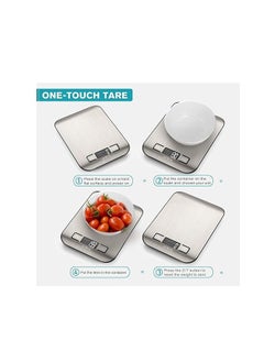 Ultrean Ultrean Digital Food Scale, High Precision Kitchen Scale -5 Units with Tare Function, Stainless Surface (Batteries Included)  - Image 5