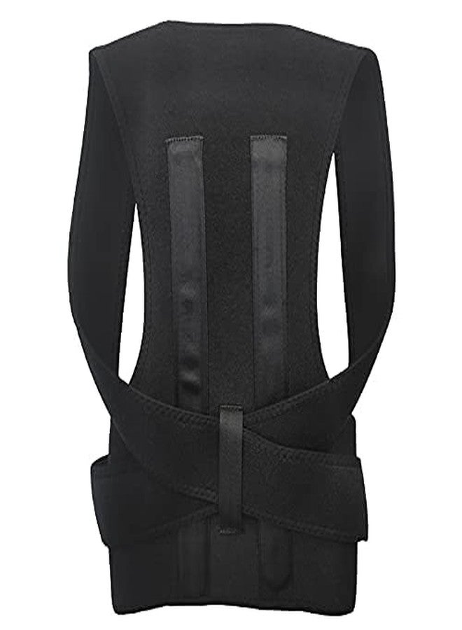 PharmEasy Premium Magnetic Back Brace Posture Corrector For Men Shoulder Support Belt For Men And Women, Belt For Lower & Upper Back Pain Relief With Back Support Plates Man & Woman Universal (Large) - Image 2