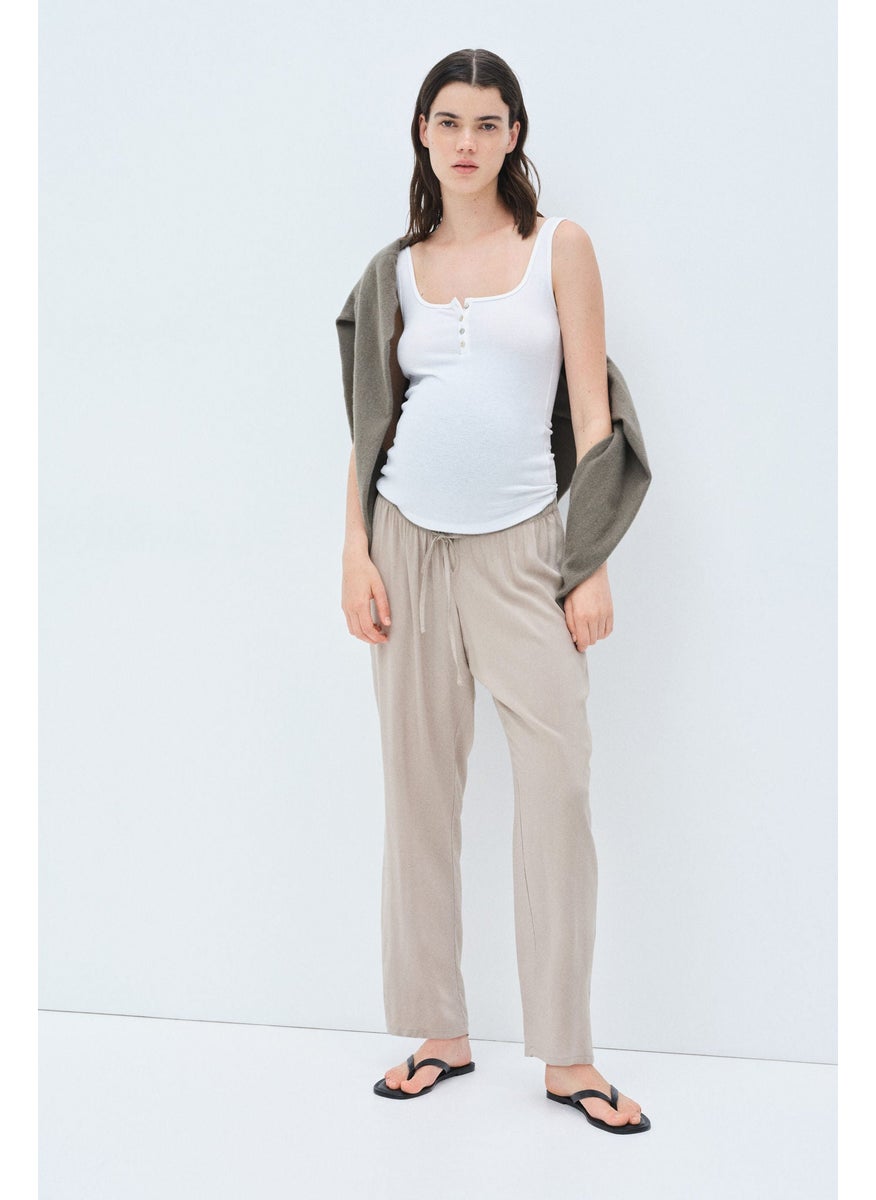 H&M Mama Before & After Drawstring Trousers  - Image 1