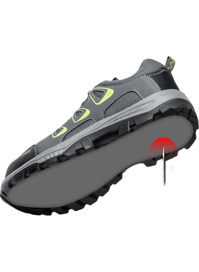 FUCHENG Safety Shoes For Men, Breathable Steel Toe Cap, Anti-Smashing, Anti-Puncture, Wear-Resistant, Protective Work Site Functional Shoes 366 Size 40 - Image 2