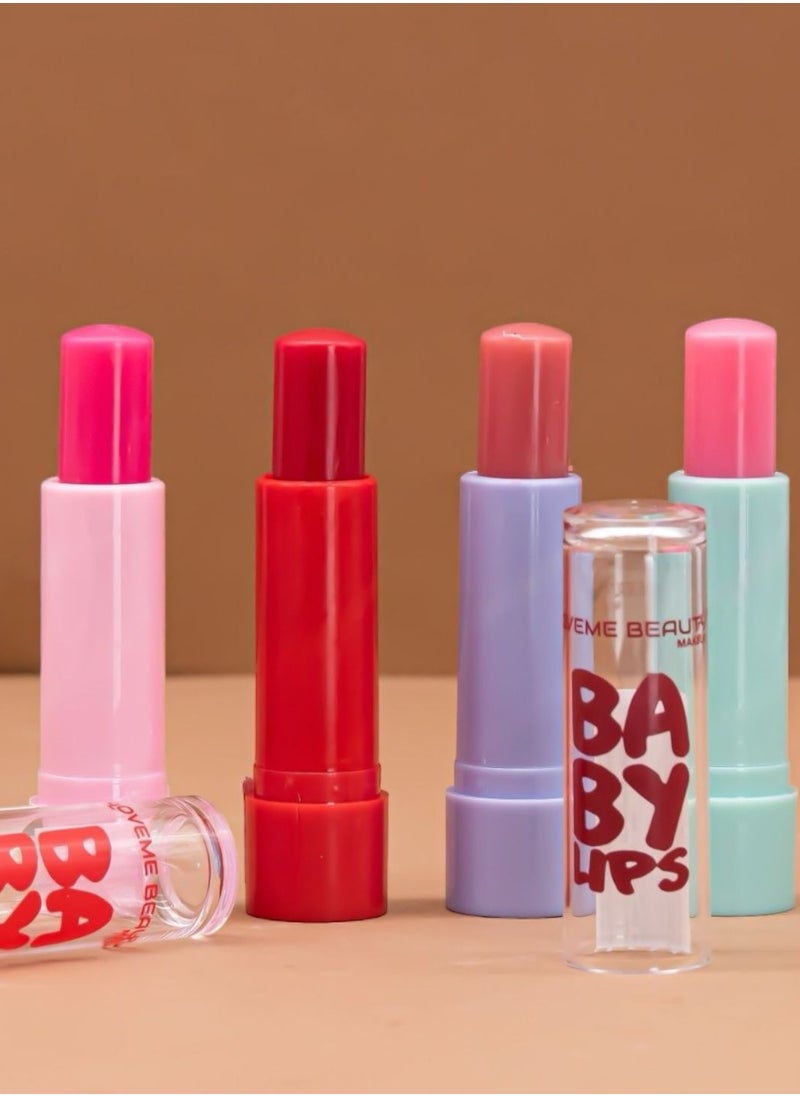 LOVEME BEAUTY - 4 PCS LIPSTICK BABY LIPS WINTER DELIGHT - Image 1