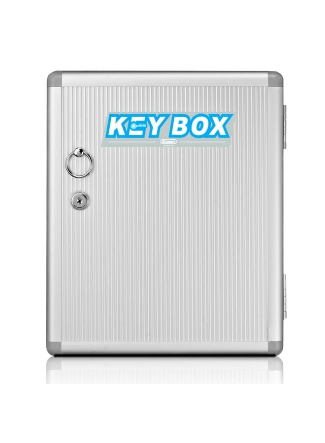 Jin Longxing Jinlongxing 32-slot Key Cabinet With Lock, Aluminum Alloy Key Storage Box/key Management Box/key Case/emergency Key Cabinet Wall-mounted/with Key Tags A8032 - Image 2