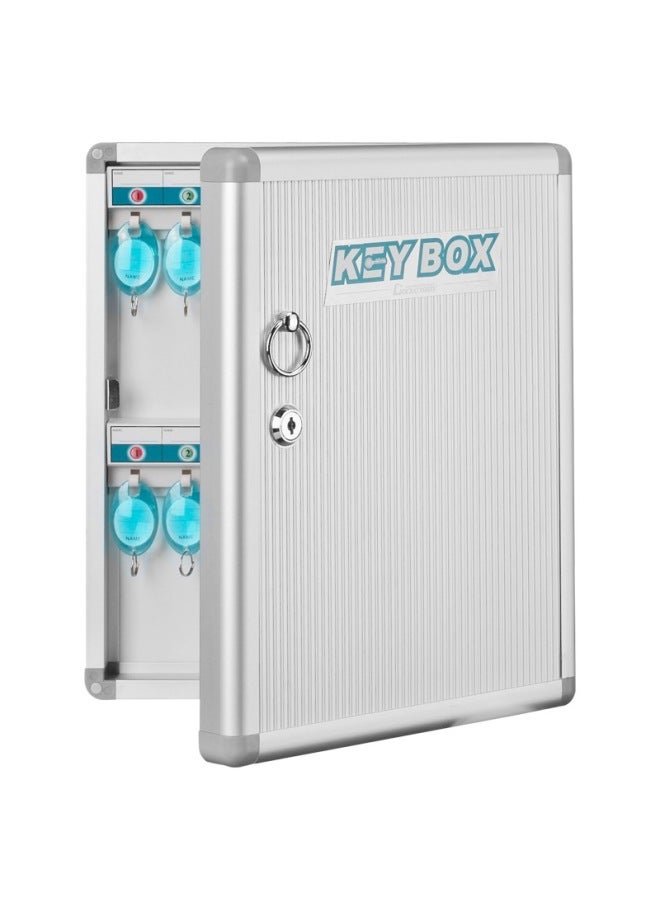 Jin Longxing Jinlongxing 32-slot Key Cabinet With Lock, Aluminum Alloy Key Storage Box/key Management Box/key Case/emergency Key Cabinet Wall-mounted/with Key Tags A8032 - Image 3