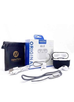 Haino Teko Haino Teko Germany AIR-5 Wireless In Ear Bluetooth Earphone, Free Silicon Cover With Hook -Compatible with IOS And Android Devices - White  - Image 5