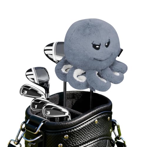 Scott Edward Octopus Golf Club Cover Fit Well for Driver Wood Golf Club Funny Cute Animal Design Soft Functional Golf Headcover Stylish Protection for Your Clubs for Men and Women - Image 1