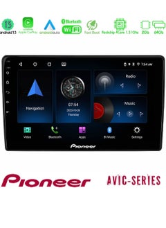 Pioneer Android Car Stereo 10 Inch 2GB RAM 64GB Memory QLED Touch Screen DSP Bluetooth Support Apple Carplay Android Auto Wireless USB YouTube Netflix Google Maps Radio