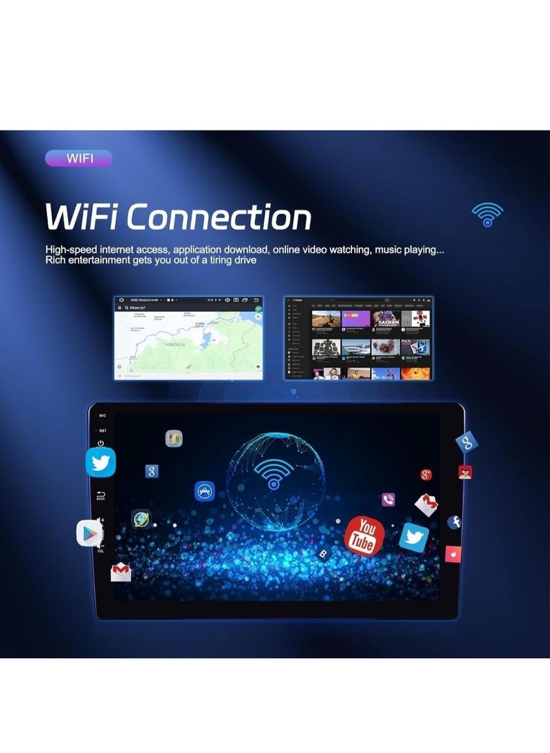 Pioneer - Pioneer Android Car Stereo 10 Inch 2GB RAM 64GB Memory QLED Touch Screen DSP Bluetooth Support Apple Carplay Android Auto Wireless USB YouTube Netflix Google Maps Radio - Image 1