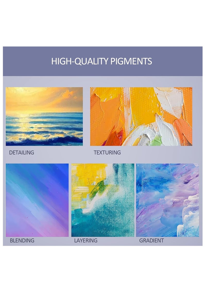 Sadaf 12-Piece Acrylic Paint Set With Four Brushes And A Palette  - Image 3