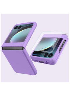 Motorola Razr 40 Ultra 2023 Case with External Screen Protector, Skin-Touch Texture Anti-Fingerprints Colorful Protective Cover Case for Moto Razr 40 Ultra