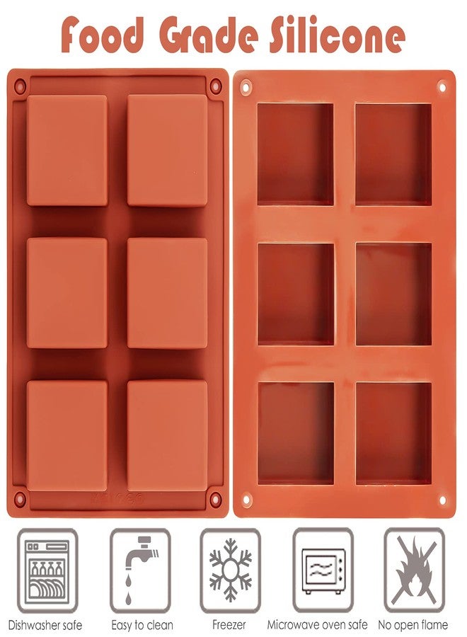 Ocmoiy 3Pcs Silicone Brownie Pan 2" x 2" x 1" Square Chocolate Baking Molds for Brownie Bites, Muffins, Fudges, Truffles, Keto Fat Bombs - Image 3