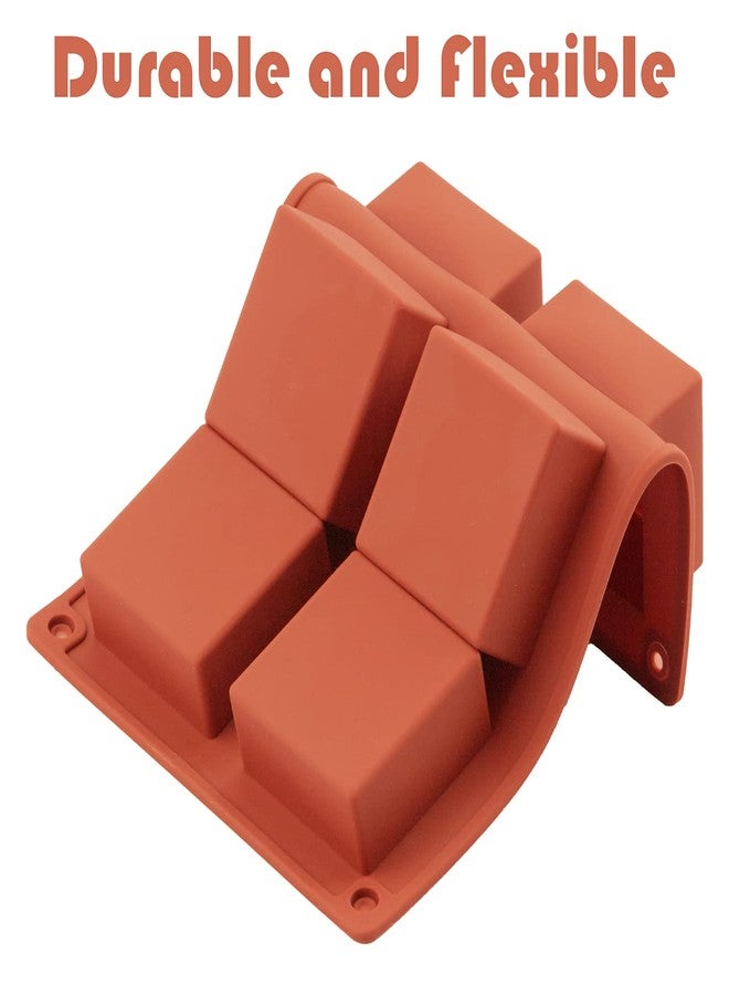 Ocmoiy 3Pcs Silicone Brownie Pan 2" x 2" x 1" Square Chocolate Baking Molds for Brownie Bites, Muffins, Fudges, Truffles, Keto Fat Bombs - Image 4