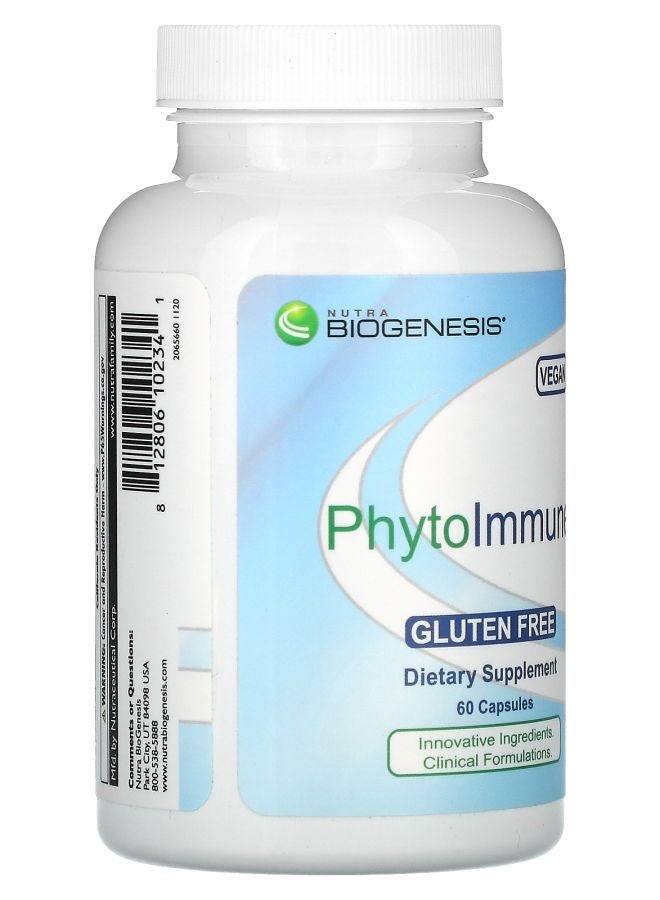 Nutra BioGenesis PhytoImmune 60 Capsules - Image 2