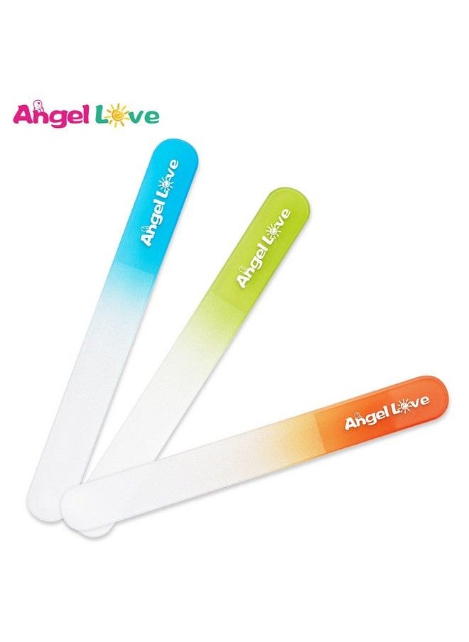 Angel Love - Baby Nail File 3 Pack Emery Board Glass Crystal Set For Newborns Toddlers Infant Babies & Young Children New Moms & Baby Showerzjc2 - Image 1