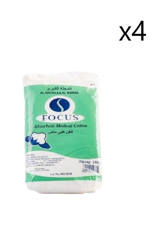 FOCUS - 4-Piece Medical Cotton 100 grams - Image 1