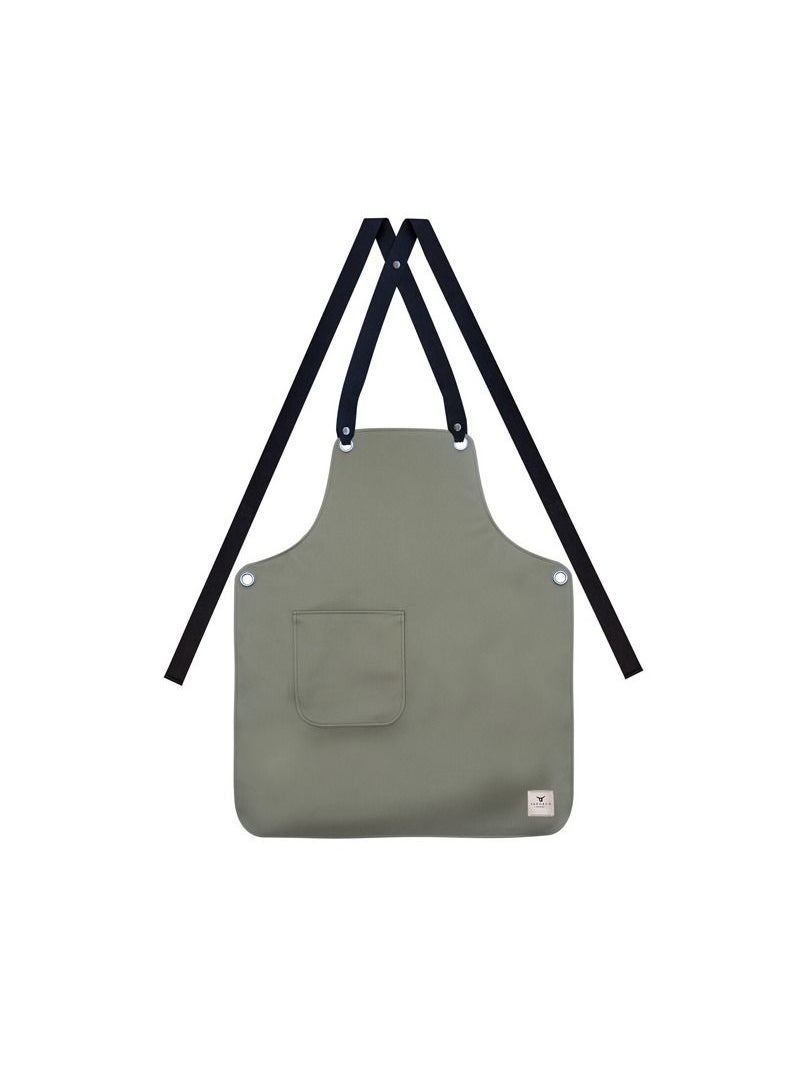 Yako & Co Gardener’s (vegan Smooth Look) Apron - Moss Green (Made in Portugal)  - Image 1