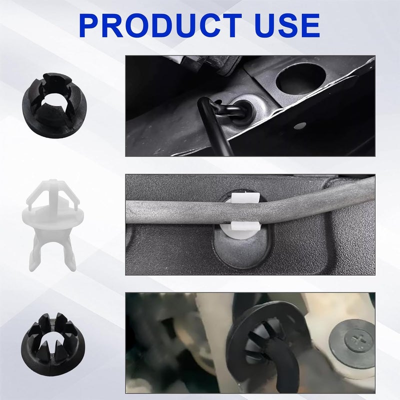 vvag 3PCS Hood Prop Rod Holder Clips,Car Hood Support Clip,Car Engine Hood Rod Grommet Clips Compatible with Honda Accord Odyssey Acura TSX,Replace #91503-SS0-003 - Image 4